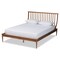Baxton Studio Abel Traditional Transitional Walnut Brown Finished Wood Platform Bed-Full 192-11498-ZORO - alternate 6